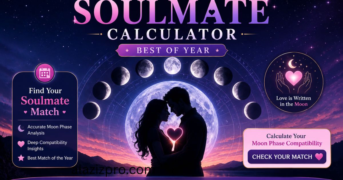 Moon Phase Soulmate Calculator – Best of Year | Find Your Soulmate Match with Moon Phase Compatibility on alazizpro.com.